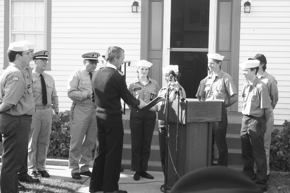 Sea Scout 76 at HMS Chatham ceremony Chatham, MA